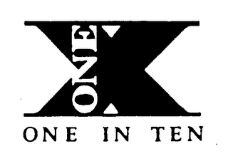 ONE IN TEN ONE X logo