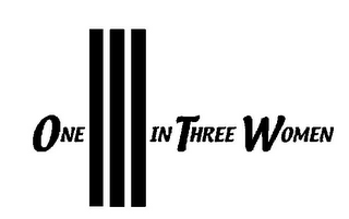ONE IN THREE WOMEN logo