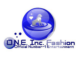 O.N.E. INC. FASHION OFFICIAL NUMBER-1 ENTERTAINMENT logo