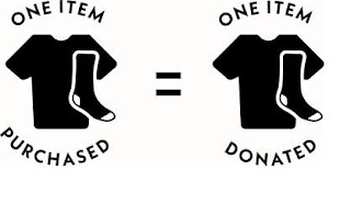 ONE ITEM PURCHASED = ONE ITEM DONATED logo