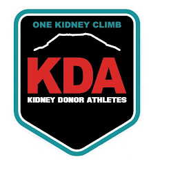 ONE KIDNEY CLIMB KDA KIDNEY DONOR ATHLETES logo