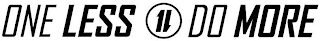 ONE LESS 1L DO MORE logo