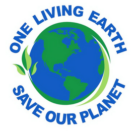 ONE LIVING EARTH SAVE OUR PLANET logo