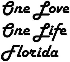 ONE LOVE ONE LIFE FLORIDA logo
