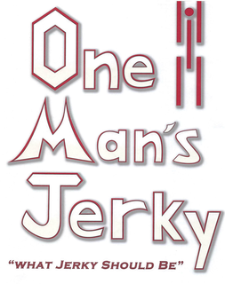 ONE MAN'S JERKY "WHAT JERKY SHOULD BE" logo