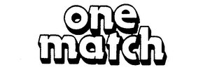 ONE MATCH logo