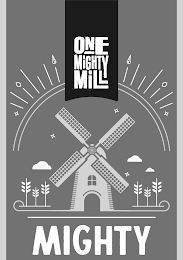ONE MIGHTY MILL MIGHTY logo