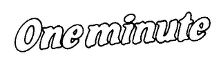 ONE MINUTE logo