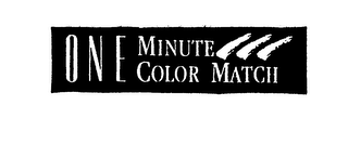 ONE MINUTE COLOR MATCH logo