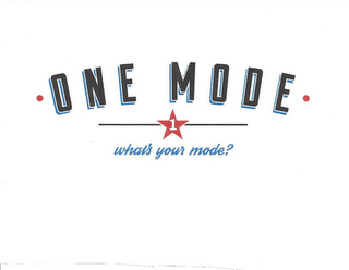 · ONE MODE · 1 WHAT'S YOUR MODE? logo