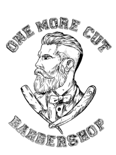 ONE MORE CUT BARBERSHOP logo