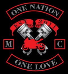 ONE NATION ONE LOVE EST 2011 MC logo
