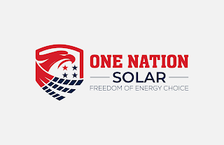 ONE NATION SOLAR FREEDOM OF ENERGY CHOICE logo