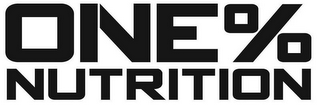 ONE% NUTRITION logo