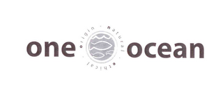 ONE OCEAN ORIGIN NATURAL ETHICAL logo