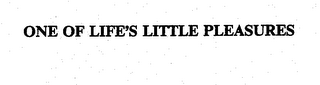 ONE OF LIFE'S LITTLE PLEASURES logo