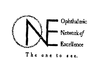 ONE OPHTHALMIC NETWORK OF EXCELLENCE THE ONE TO SEE. logo