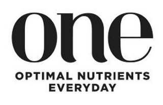 ONE OPTIMAL NUTRIENTS EVERYDAY logo