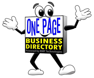 ONE PAGE BUSINESS DIRECTORY POWERED BY RMF TECHNOLOGIES logo