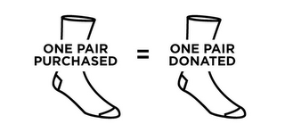 ONE PAIR PURCHASED = ONE PAIR DONATED logo