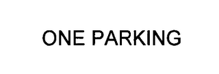ONE PARKING logo