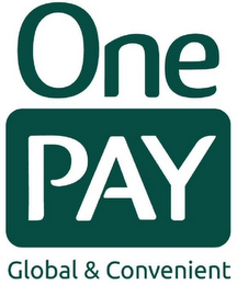 ONE PAY GLOBAL & CONVENIENT logo