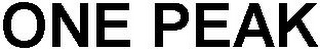 ONE PEAK logo