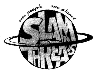 ONE PEOPLE ONE PLANET SLAM THREADS logo