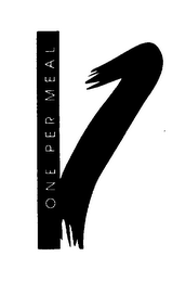 ONE PER MEAL logo