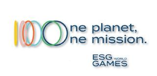 ONE PLANET, ONE MISSION. ESG WORLD GAMES logo