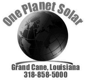 ONE PLANET SOLAR GRAND CANE, LOUISIANA 318-858-5000 logo