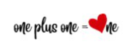 ONE PLUS ONE=ONE logo