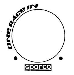 ONE RACE IN SPARCO logo