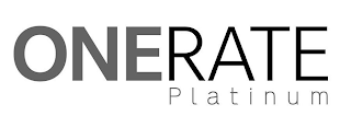 ONE RATE PLATINUM logo