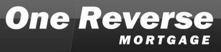 ONE REVERSE MORTGAGE logo