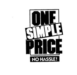 ONE SIMPLE PRICE NO HASSLE! logo