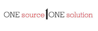ONE SOURCE 1 ONE SOLUTION logo