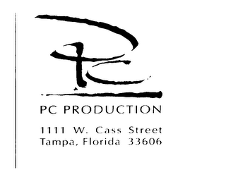 ONE SOURCE... ONE SOLUTION PC PC PRODUCTION 1111 W. CASS STREET TAMPA, FLORIDA 33606 logo
