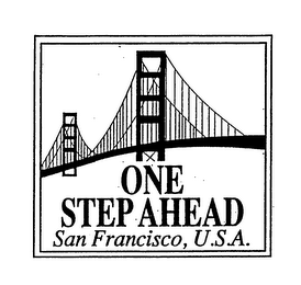 ONE STEP AHEAD SAN FRANCISCO, U.S.A. logo