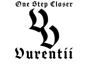 ONE STEP CLOSER VV VURENTII logo
