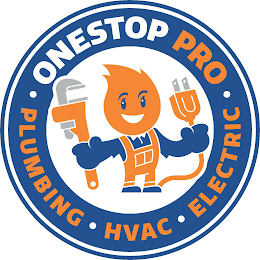 ONE STOP PRO PLUMBING HVAC ELECTRICAL logo