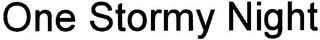 ONE STORMY NIGHT logo