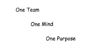 ONE TEAM ONE MIND ONE PURPOSE logo