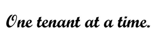 ONE TENANT AT A TIME. logo