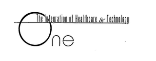 ONE THE INTEGRATION OF HEALTHCARE & TECHNOLOGY logo