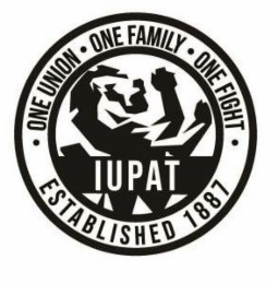 ONE UNION ∙ ONE FAMILY ∙ ONE FIGHT ∙ IUPAT ESTABLISHED 1887 logo