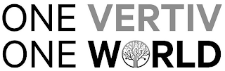 ONE VERTIV ONE WORLD logo