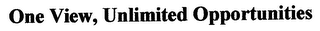 ONE VIEW, UNLIMITED OPPORTUNITIES logo