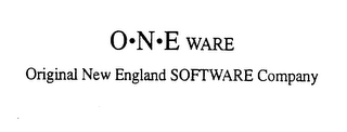 ONE WARE ORIGINAL NEW ENGLAND SOFTWARE COMPANY logo
