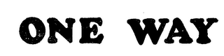 ONE WAY logo